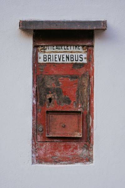 Mailbox, Abbaye du Rouge Cloître, Auderghem, Belgium, 2022