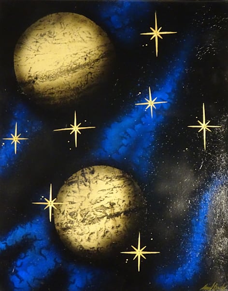 Blues Of Universal Gold Art | Blue Dragon Aesthetics 