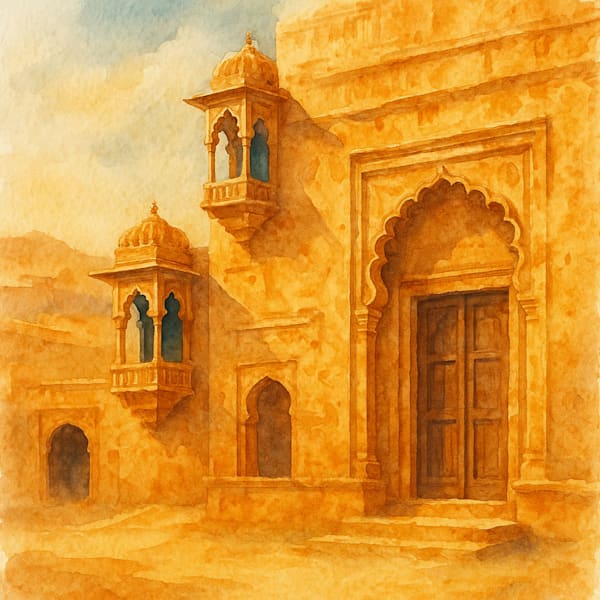 Rajasthan jharokhas   traditional doorways