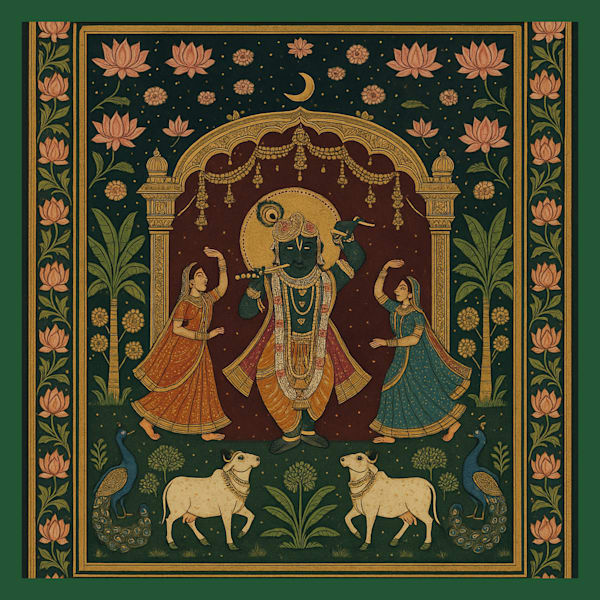 Shrinathji Beneath the Lotus Sky