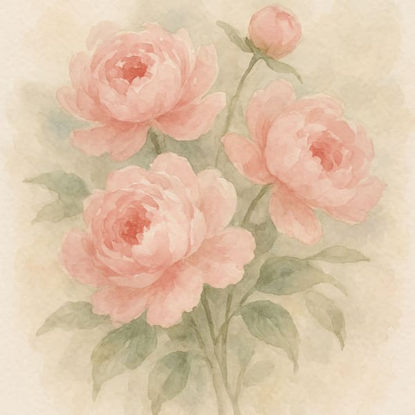 Peonies in blush pink