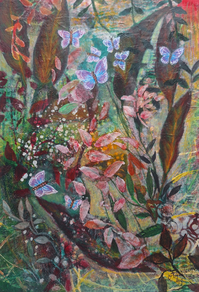 Butterfly Garden Art | Amaleigh Art