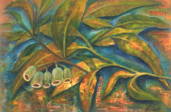Eucalyptus Flourishes Art | Amaleigh Art