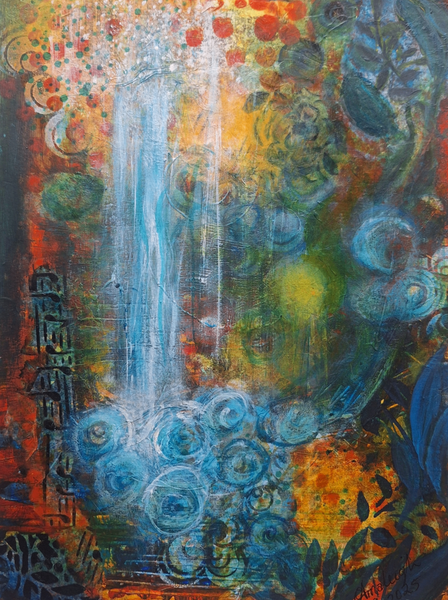 Colourful Cascade Art | Amaleigh Art