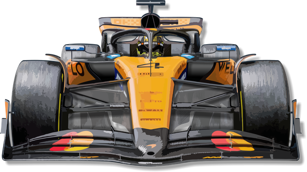 Papaya 2025 Swag Art | F1 on the Wall