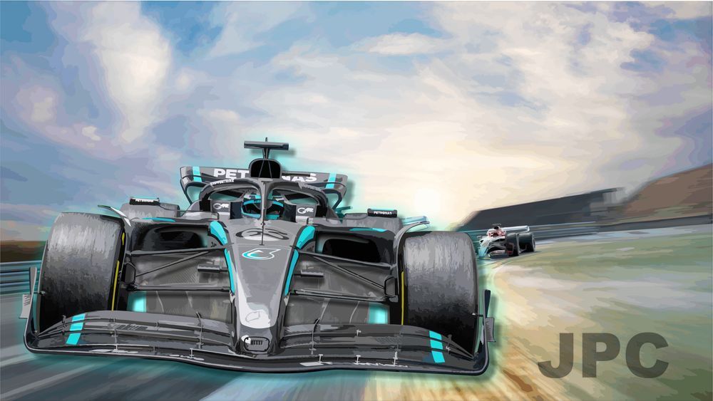 Merc  Art Print Art | F1 on the Wall