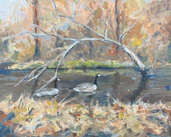 The Return Of The Geese In Spring Art | Dana Uzwiak Art