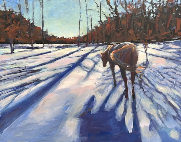 Winter's Awakening Spark Original Painting Art | Dana Uzwiak Art