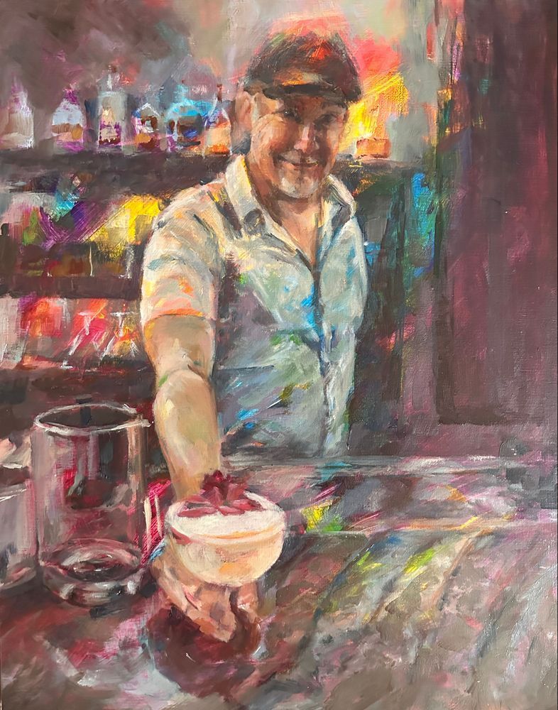 Cocktails And Hospitality At The Swamp Fox Bar Art | Dana Uzwiak Art