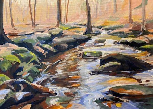 Creekside In Connecticut Art | Dana Uzwiak Art
