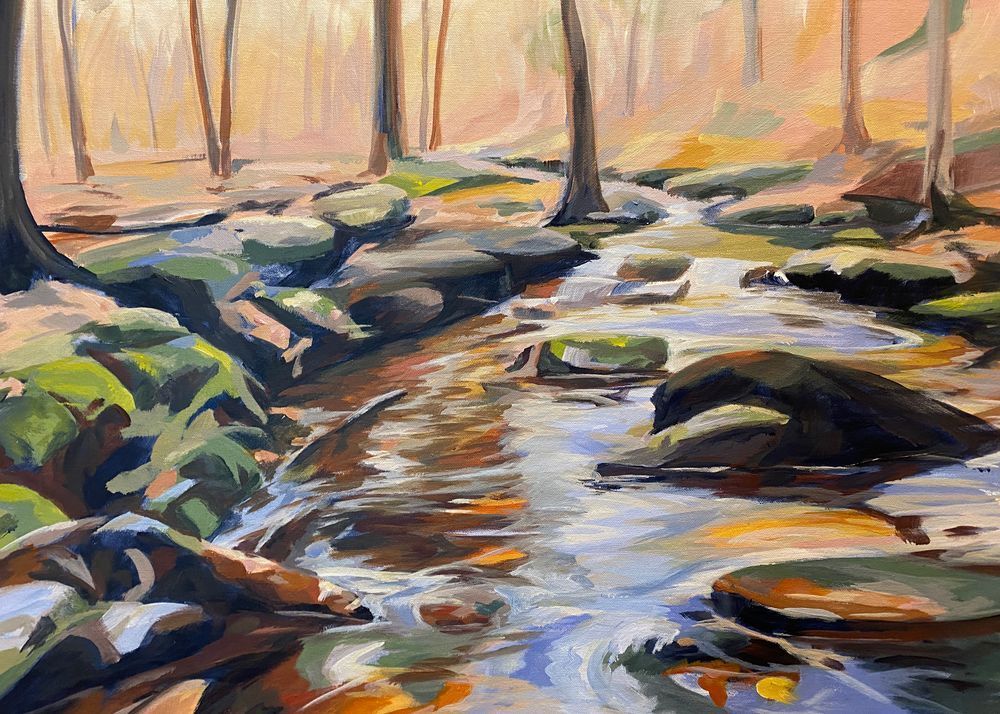 Creekside In Connecticut Art | Dana Uzwiak Art