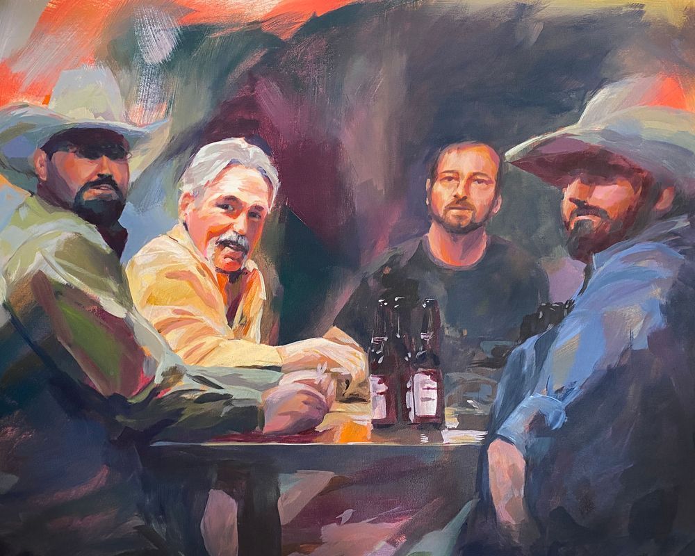 The Boys Of The Bunkhouse For Standard Frame Sizes 10 X 8, 14 X 11, Or 30x24 Art | Dana Uzwiak Art