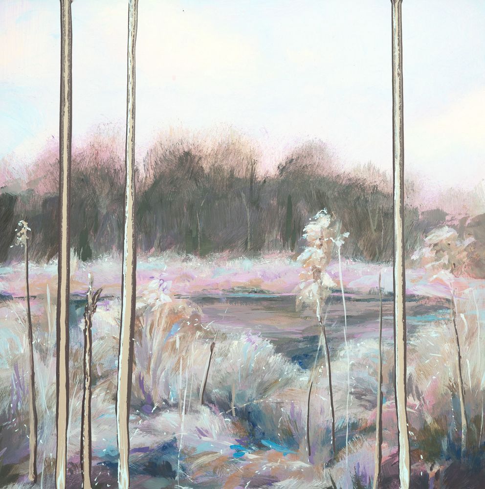 Winter In The Wetlands Print Art | Dana Uzwiak Art