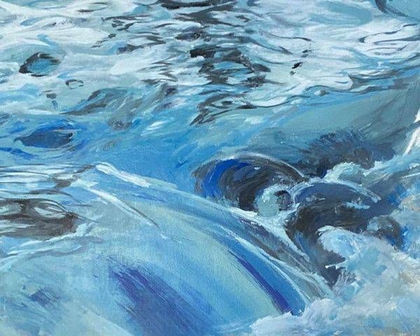 The Break In Blue Art | Dana Uzwiak Art