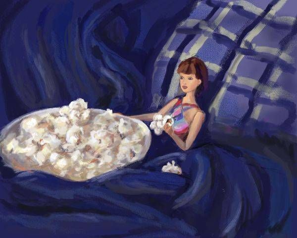 Movie Night Art | Dana Uzwiak Art