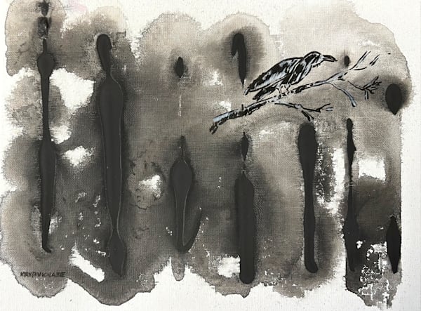 Never, Nevermore – Acrylic Small Space & Apartment Art Inspired by Poe’s Raven

