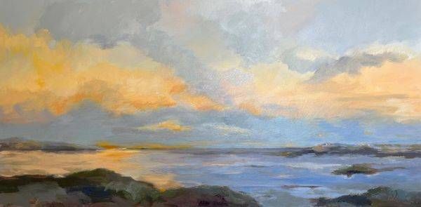 Gentle Glow Over The Sea Art | ODILE