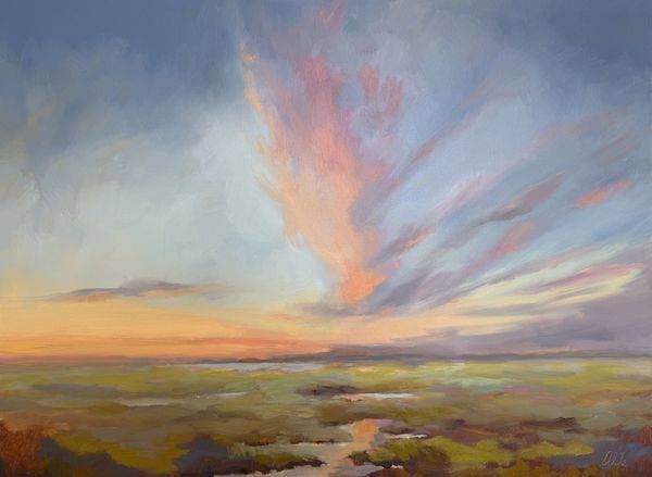 Warm Light Across The Marsh Art | ODILE