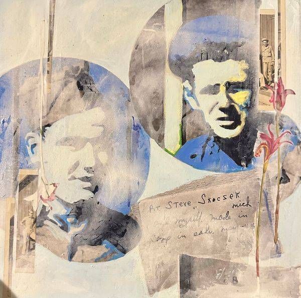 Comrades – Mixed‑Media Military Collage | Wartime Memory & Camaraderie Artwork