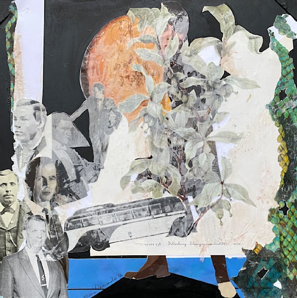 Frances Watching the Hierarchy – Narrative Collage Art