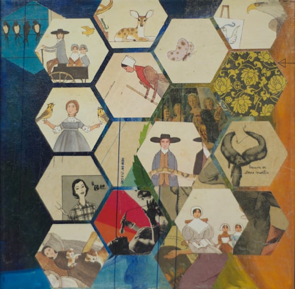 Order – Quilting-Inspired Hexie Mixed Media Collage