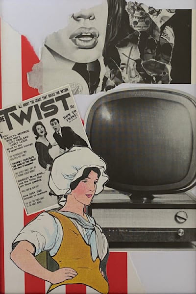 The Twist – Playful Dance-Inspired Collage Art