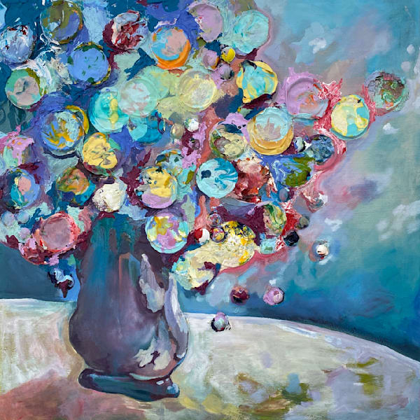 Thank You Print – Collage Made From Student Paint Scraps