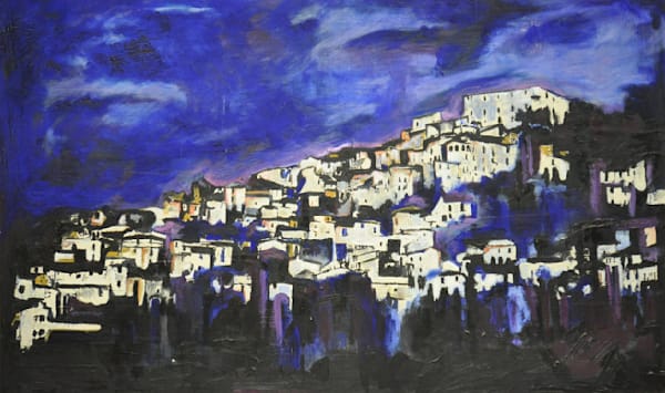 Navelli At Night Tote Art | Mina Vancardo