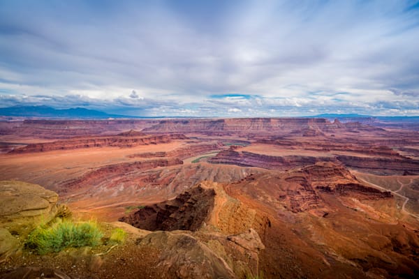Dead Horse Point Vista — A Winding Ribbon Of River And Sunlit Canyon Walls Photography Art | Harry Beugelink Photography