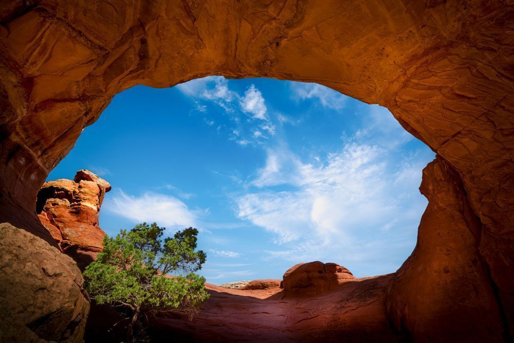 Broken Arch in Arches National Park