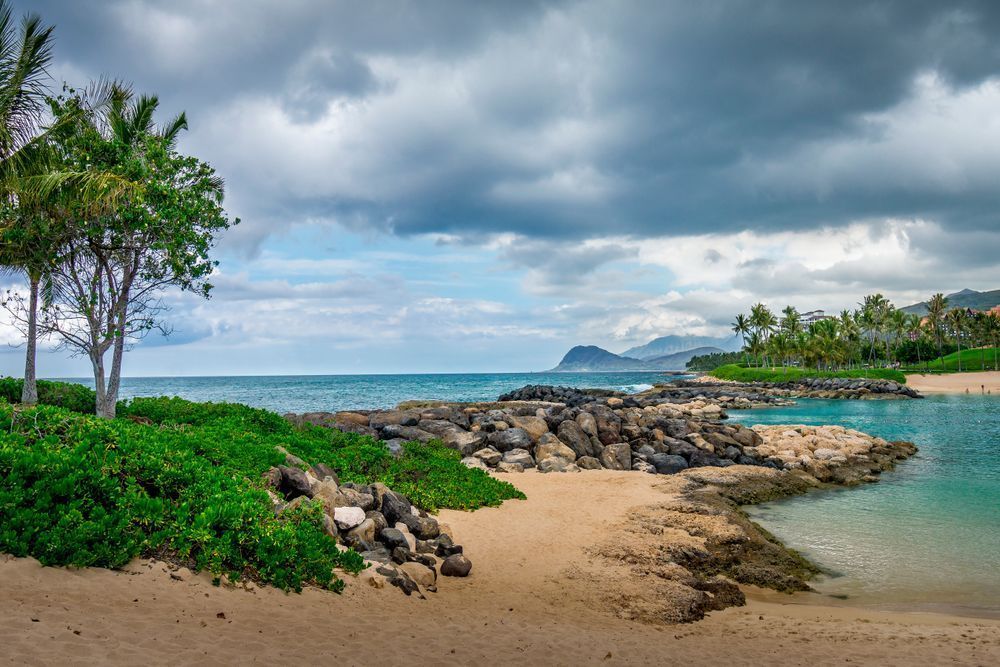 Ko‘Olina Stillness — A Quiet Exchange Of Turquoise Sea And Worn Stone Photography Art | Harry Beugelink Photography