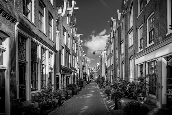 Neighborhood in the Historic Center of Amsterdam in BW