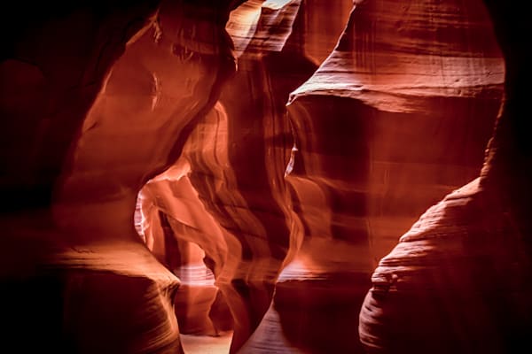 Crimson Passage — A Quiet Journey Through Sculpted Slot Canyon Light Photography Art | Harry Beugelink Photography