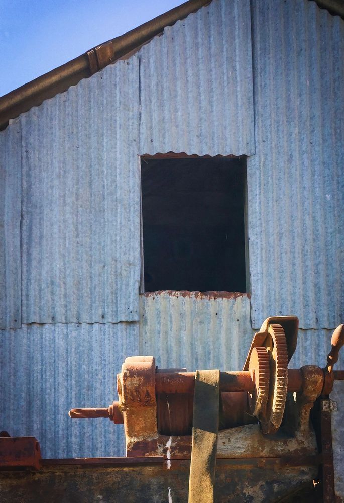 Barn Window And Gears Art | Patrick Cosgrove Art and Photography