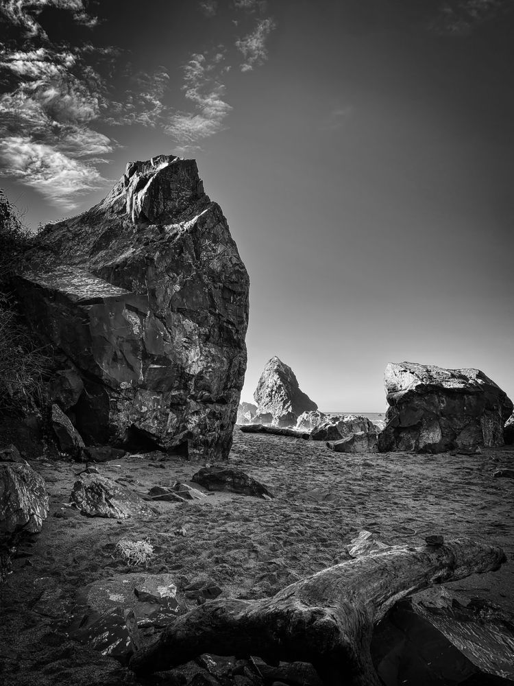 Boulders At The Sea, Luffenholtz Beach Art | Patrick Cosgrove Art and Photography