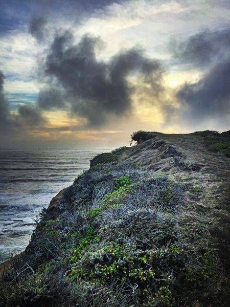 Cloudy Sunset, Agate Beach Cliff Art | Patrick Cosgrove Art and Photography