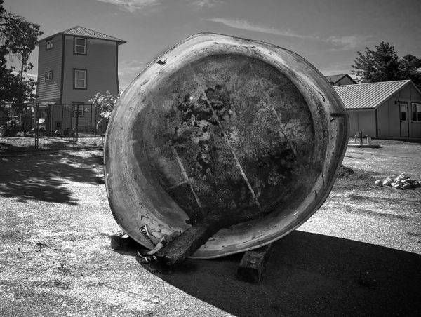 A discarded tank creates a strange encounter at Pheasant Trek Ranch, Yolo County, California.