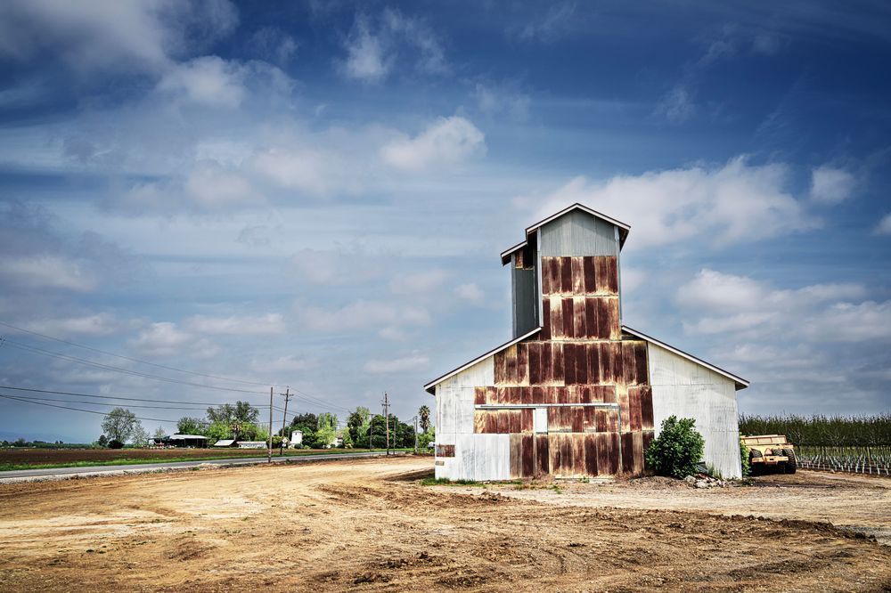 A long unused storage building is getting a makeover reconstruction as it looms over a Yolo County road.