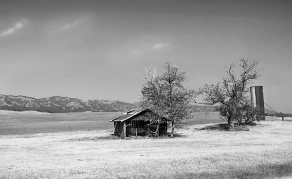 Barn and silo in Yolo County
