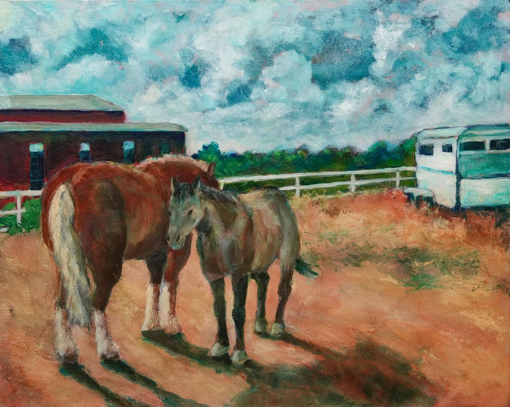 Rescued Horses At Trotr Ranch Print Art | Patrick Cosgrove Art and Photography