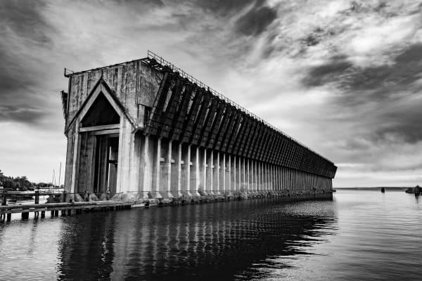 Marquette Ore Dock BnW