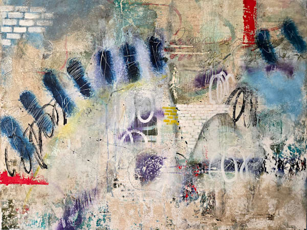 Urban Commute Original Abstract painting 