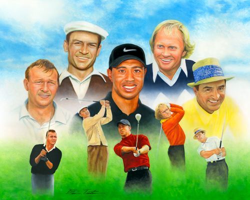 Golf Legends Original Painting Art | BT Arts Inc