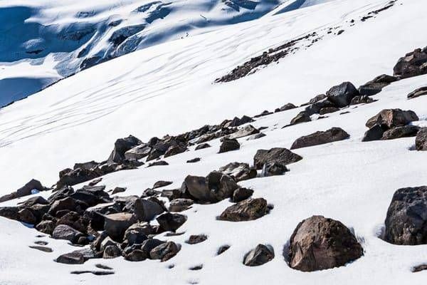 Ski Tracks And Muir Melting Art | Tim McGuire Fine Art