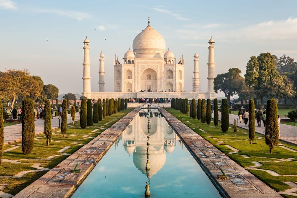 Taj Mahal and reflecting pool