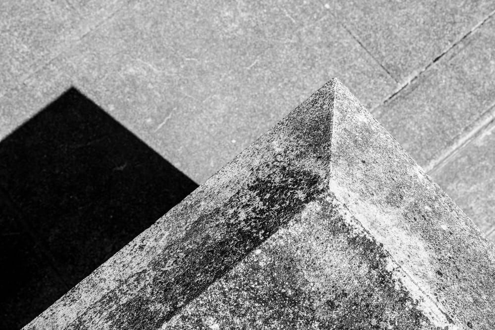 Textured concrete walls of the Fort Casey bunkers on Whidbey Island, Washington, USA.