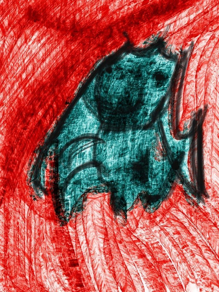 Wiener Dog Red Blanket Art | Tim McGuire Fine Art