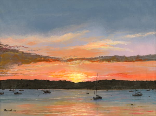 A Gloucester Sunset Art | bevbarnardartist