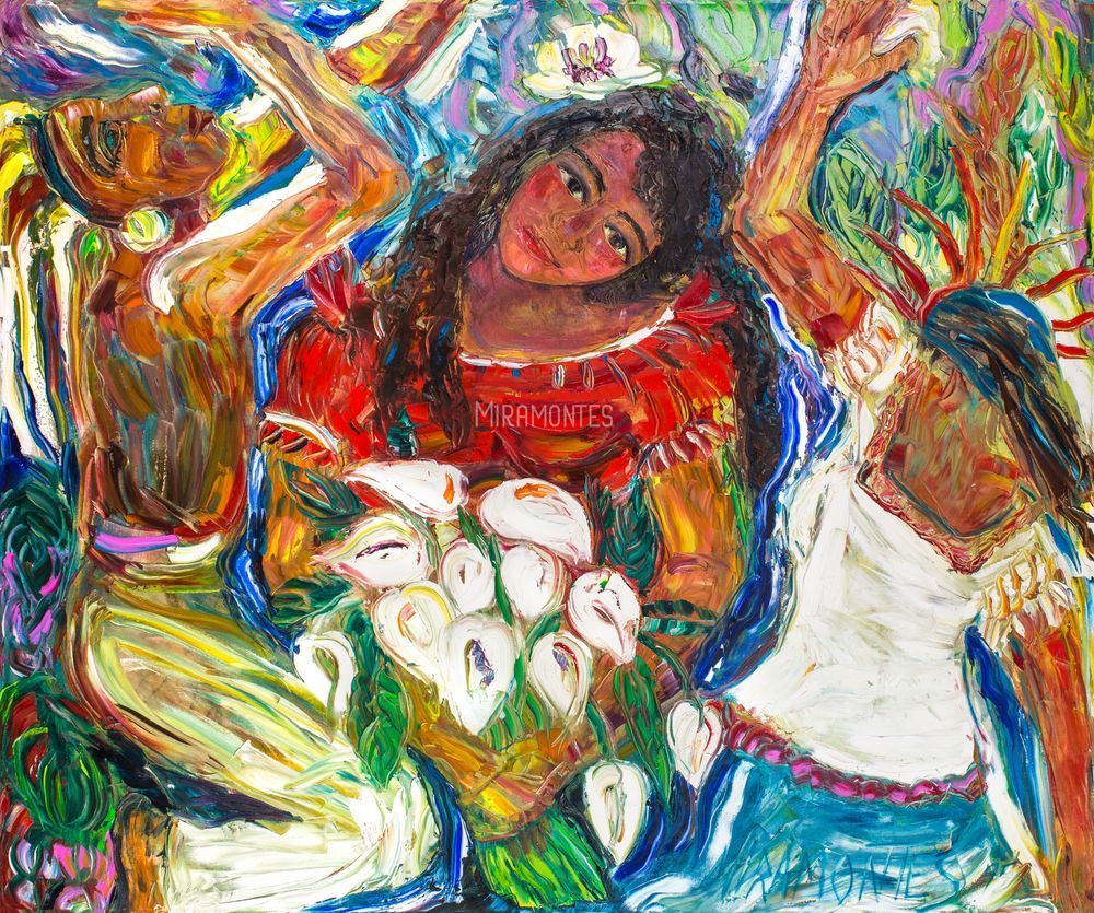 Dance of the Tehuanas and My Remembrance | Indigenous Celebration Art – Miramontes Gallery