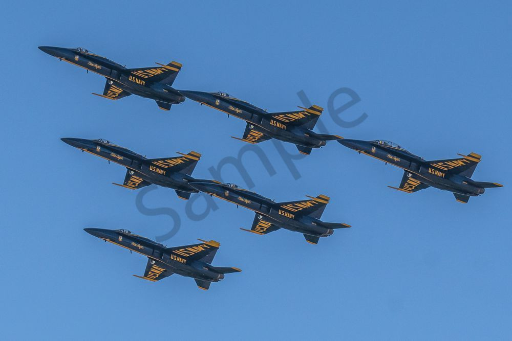 Blue Angels Delta Formation Overhead | Luke Days Print